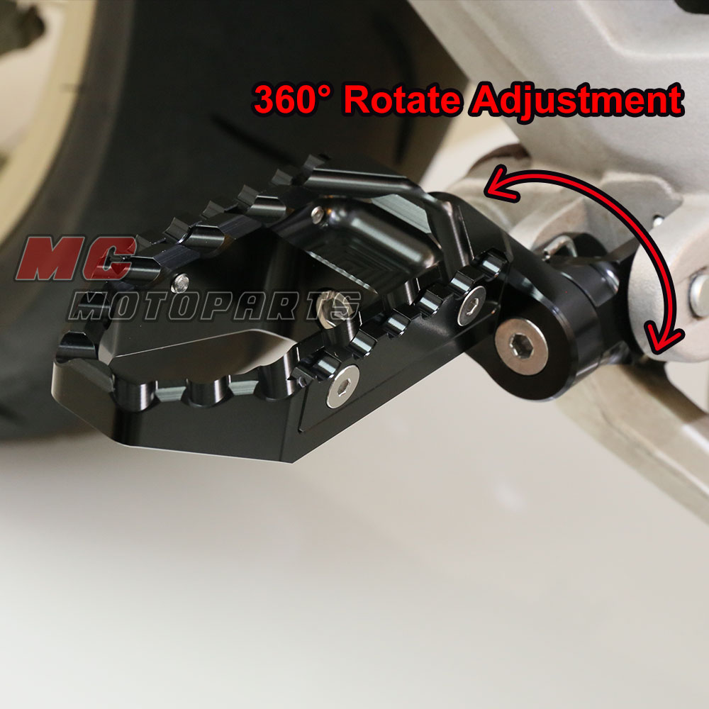 TRC 24mm Extend Black CNC Front Foot Pegs For Triumph Tiger 955i 01-03 ...